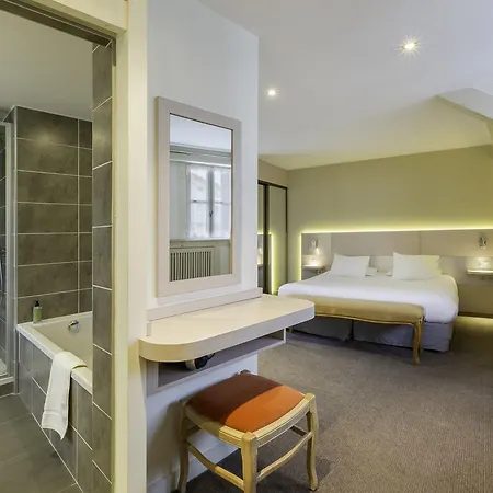 فندق Logis Restaurant Le Dauphin Et Le Du Prieure كان